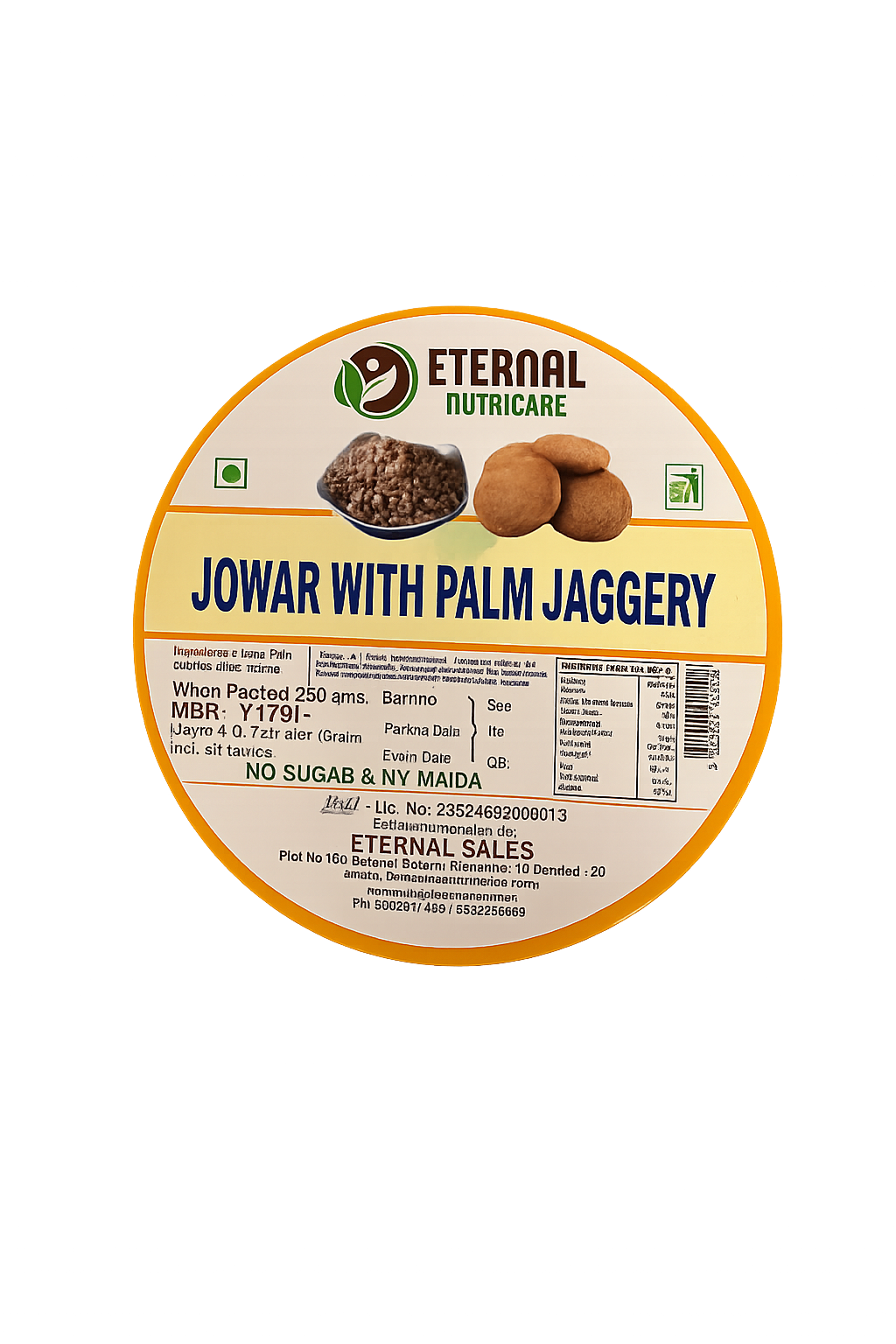 Jowar with palm jaggery